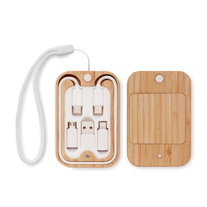 15W wireless charger in bamboo - Image 8