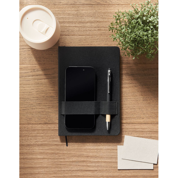 A5 RPET notebook with pen - Image 6