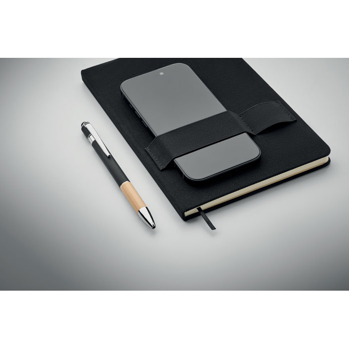 A5 RPET notebook with pen - Image 7